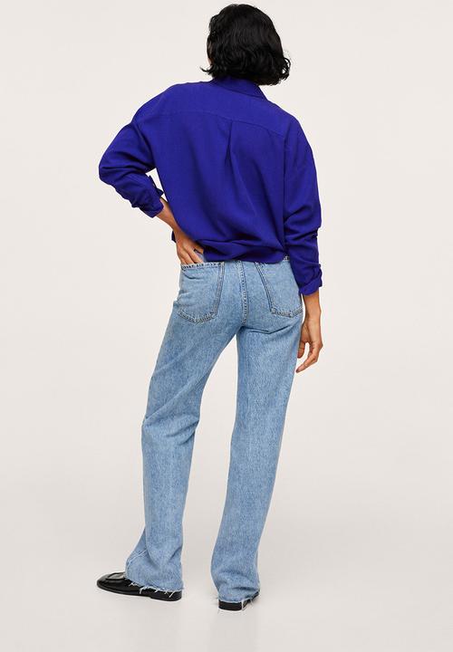 MANGO - Shirt lima - medium blue