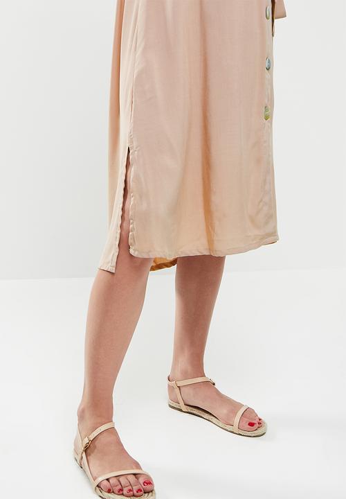 edit Maternity - V-neck dress - bark