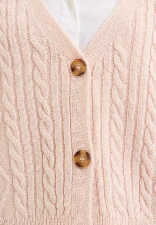 Trendyol - Button knit sweater - powder pink