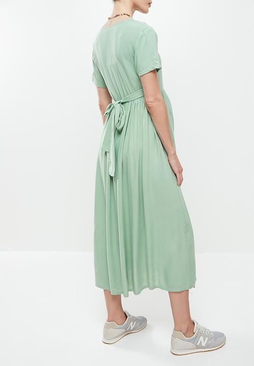 Superbalist - Feeding wrap dress - dusty sage
