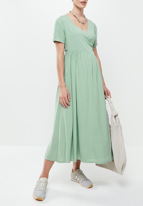 Superbalist - Feeding wrap dress - dusty sage