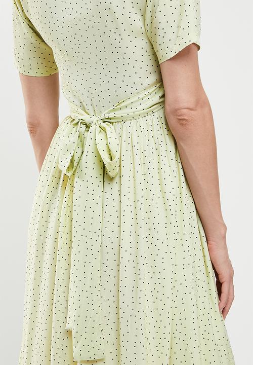 Superbalist - Feeding wrap dress - yellow & black 