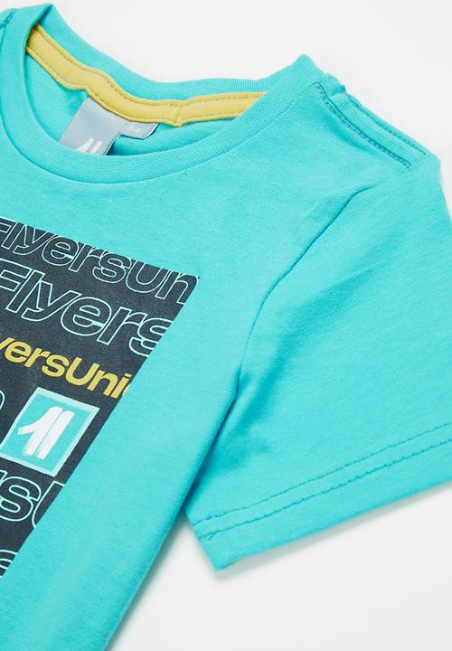 Flyersunion - 2 -pack short sleeve tee - blue & brown