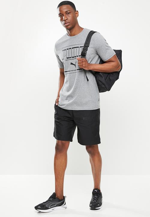 PUMA - Puma graphic tee - medium gray heather