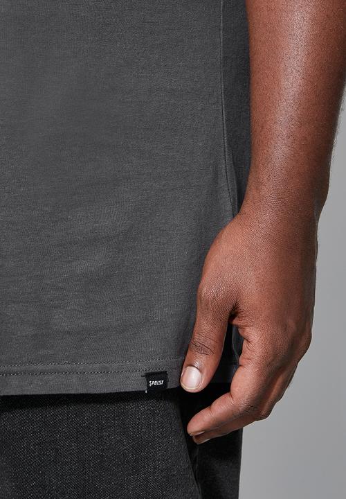 Superbalist - Nate plus crew neck tee - dark grey 