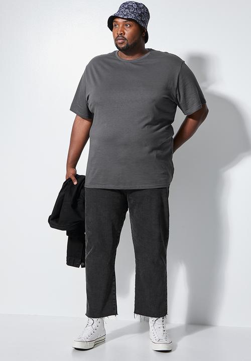Superbalist - Nate plus crew neck tee - dark grey 