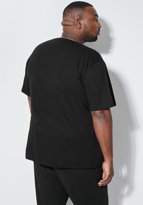 Superbalist - Nate plus crew neck tee - black 
