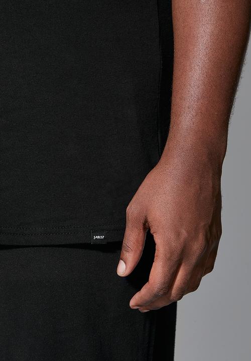 Superbalist - Nate plus crew neck tee - black 