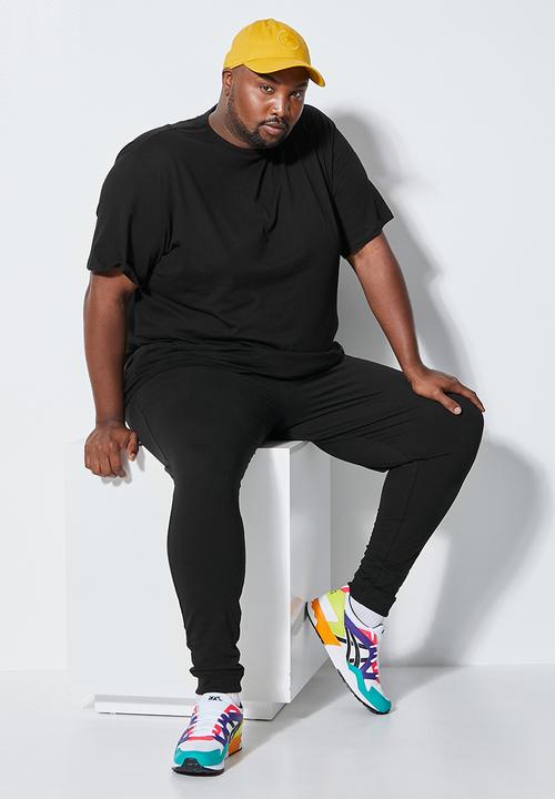 Superbalist - Nate plus crew neck tee - black 