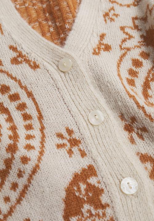MANGO - Cardigan paisley - light beige