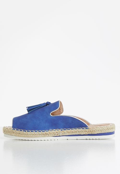 Seduction - Tassel espadrille slide - blue