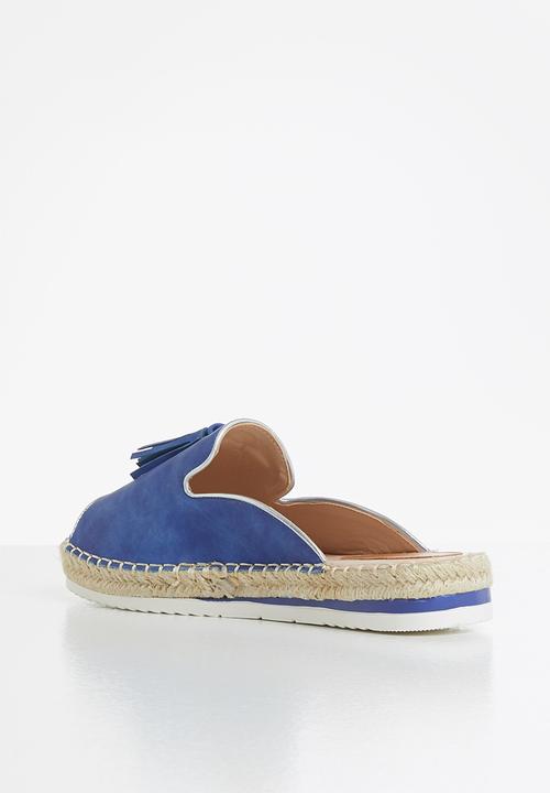 Seduction - Tassel espadrille slide - blue