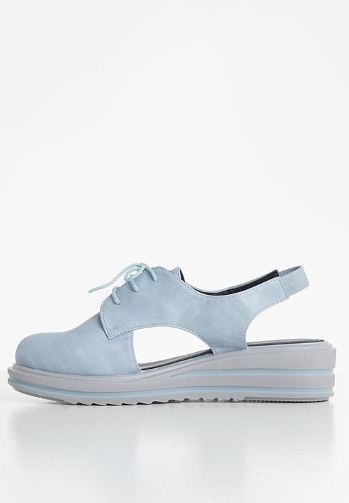 Seduction - Cutout flatform shoe - petrol blue