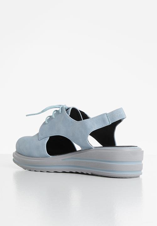 Seduction - Cutout flatform shoe - petrol blue