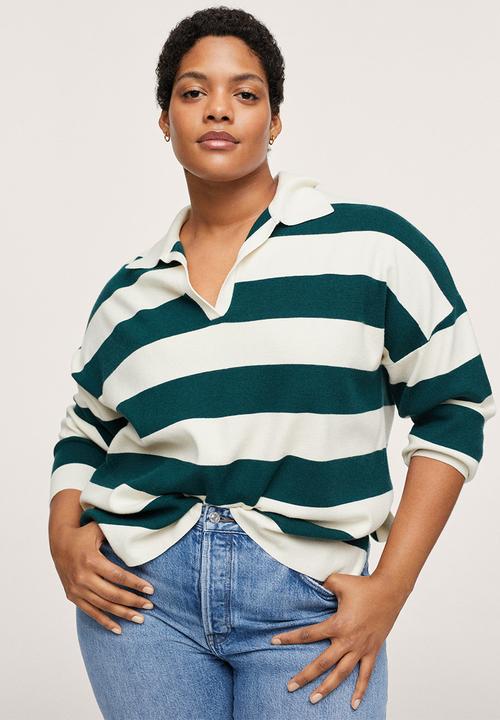 MANGO - Plus jeans havana - open blue