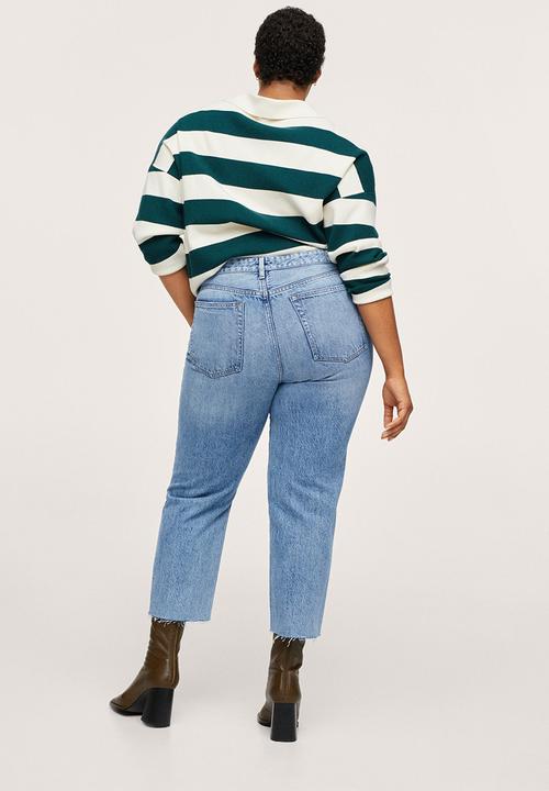 MANGO - Plus jeans havana - open blue