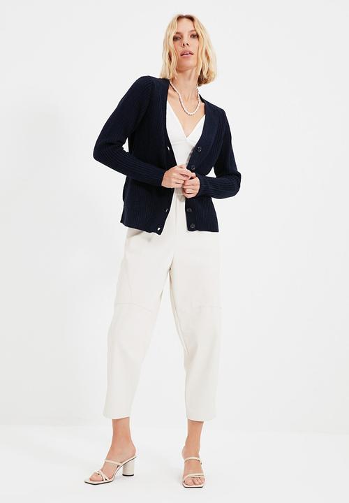 Trendyol - Knitted cardigan - navy
