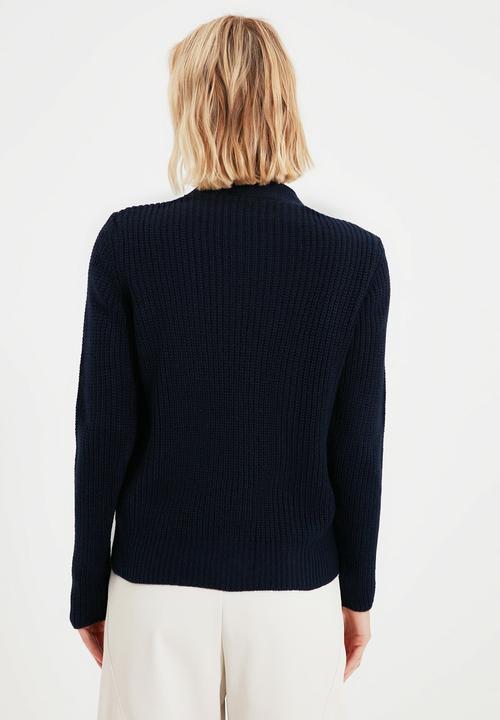 Trendyol - Knitted cardigan - navy