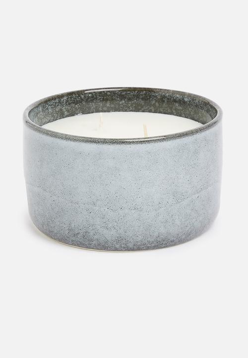 H&S - Peppermint & eucalyptus scented candle - blue grey
