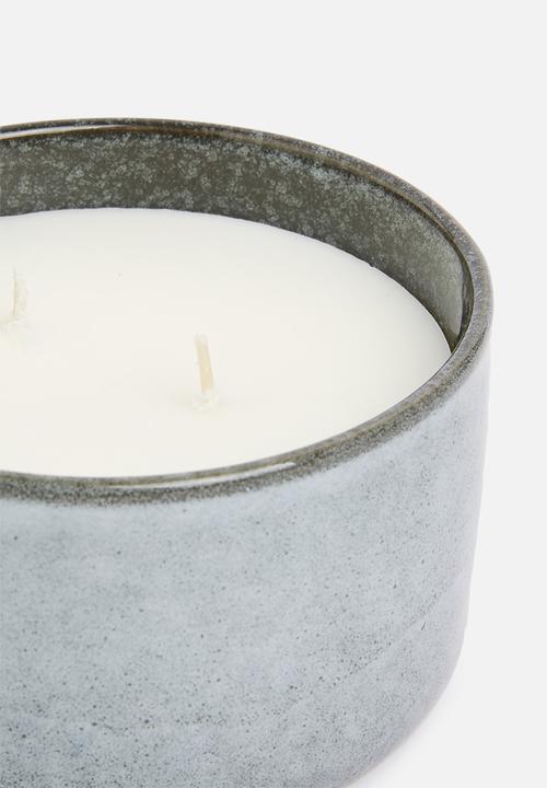 H&S - Peppermint & eucalyptus scented candle - blue grey