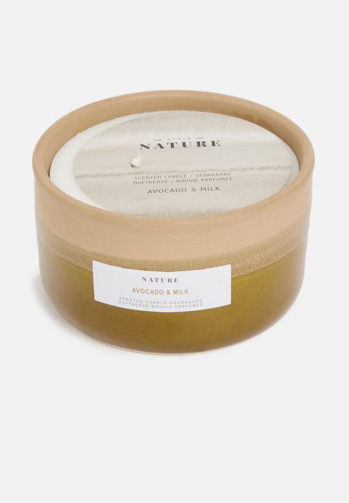 H&S - Avocado milk scented candle - yellow