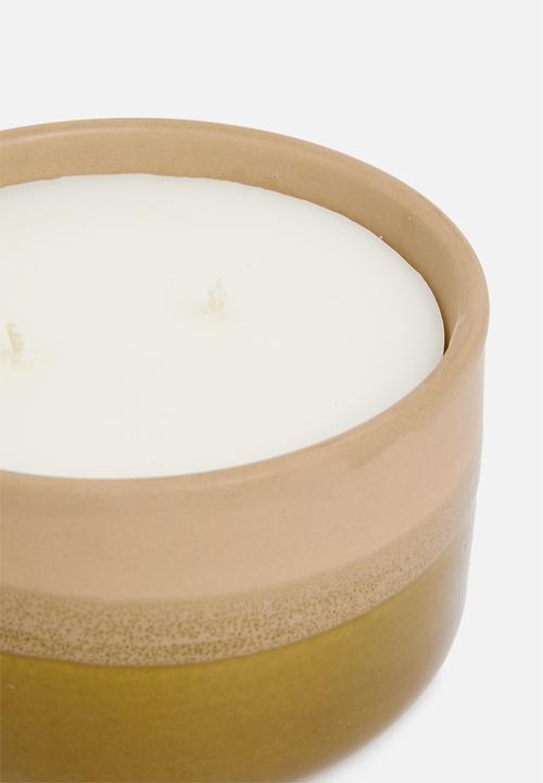 H&S - Avocado milk scented candle - yellow