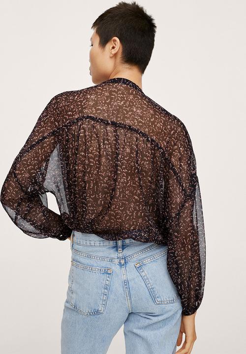 MANGO - Blouse juliet - black