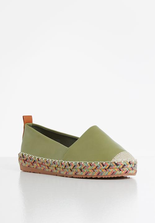 Seduction - Braided sole espadrille - sage