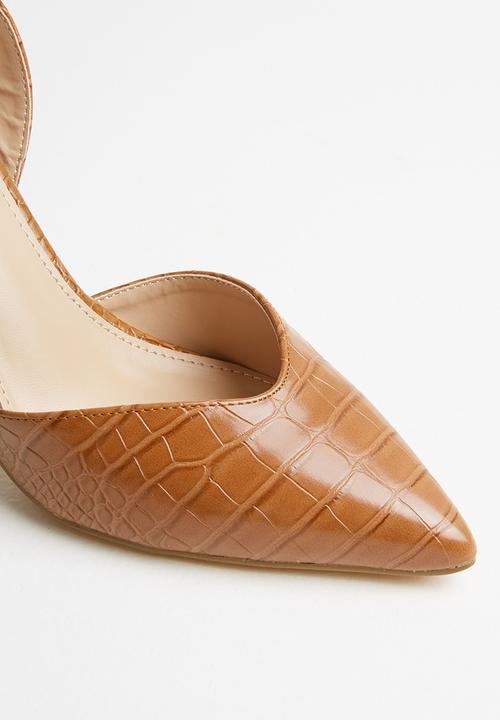 SISSY BOY - Party croc slingback court - tan
