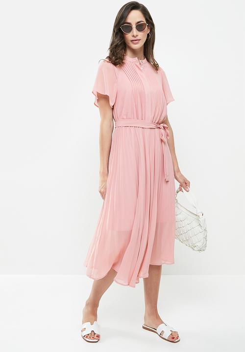 ONLY - Aida short sleeve midi dress - violet ice