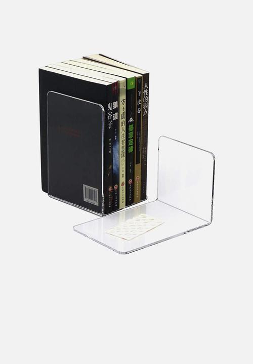 Sixth Floor - Acrylic book end holder - clear 