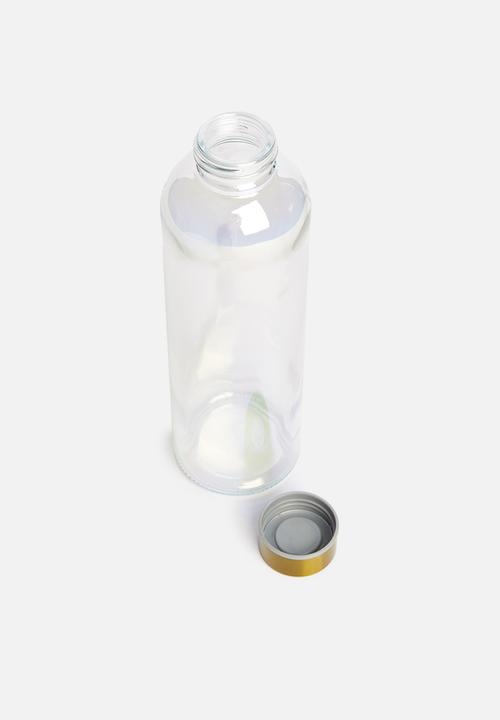 Excellent Houseware - Glassy water bottle - rainbow