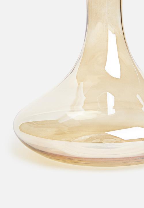 Excellent Houseware - Goldy glass decanter 2 litre - gold