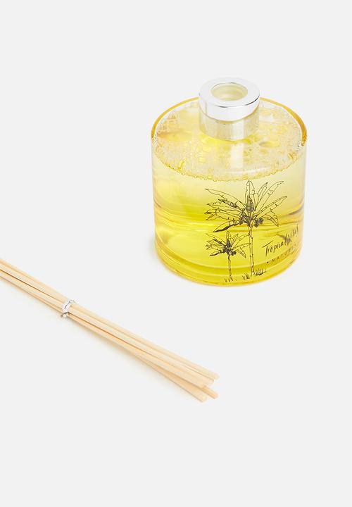 H&S - Rattan sticks diffuser - yellow lemonginger