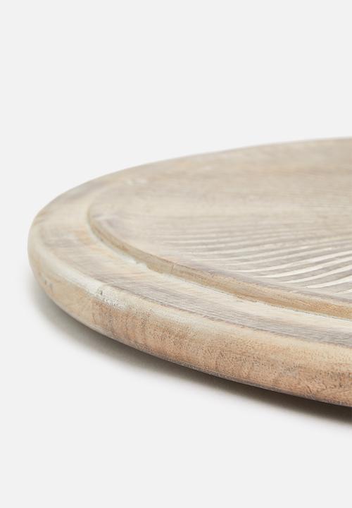 Excellent Houseware - Mango woo serving plate - lines