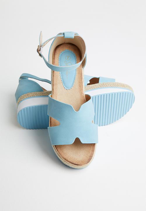 Seduction - Ankle strap espadrille sandal - blue
