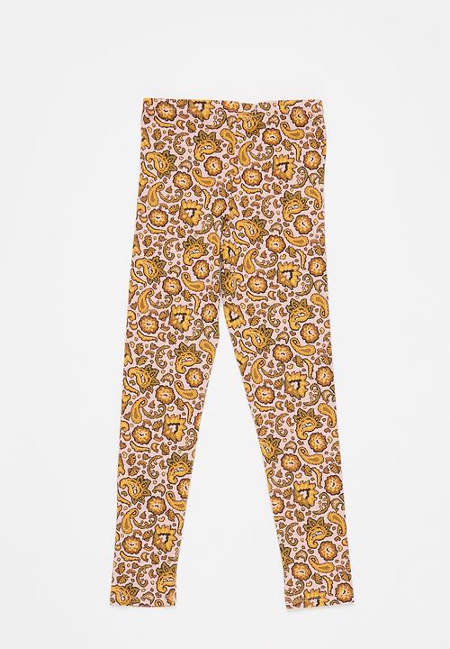 Cotton On - Huggie tights - pink & yellow 