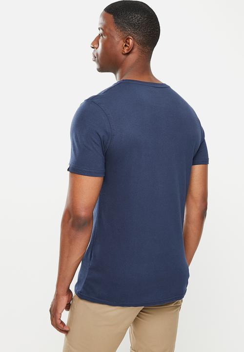 Original Penguin - Embroidered tee - dark sapphire