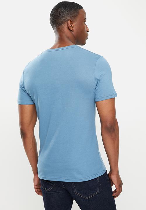 Original Penguin - Surf applique tee - coppen blue