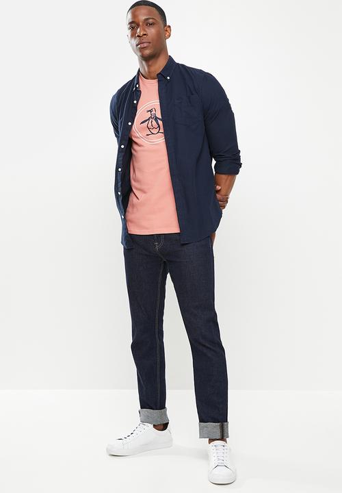 Original Penguin - Circle logo tee - dusty rose