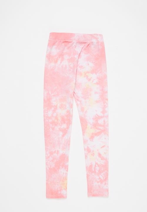 SISSY BOY - Oliana leggings - pink & yellow