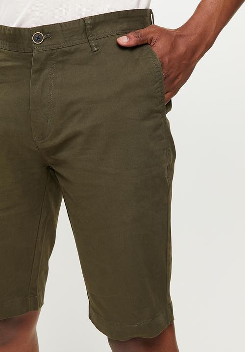 Pringle of Scotland - Core chino shorts - fatigue