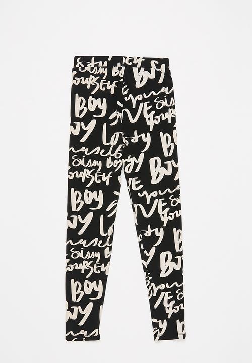 SISSY BOY - Rikki legging - black & white