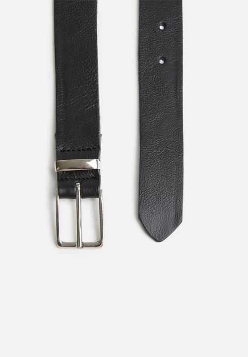Superbalist - Elkin leather belt - black
