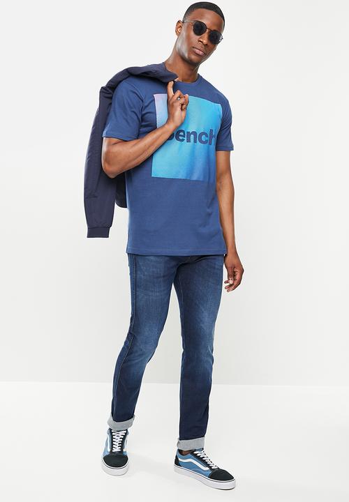 Bench - Swirl short sleeve tee - navy