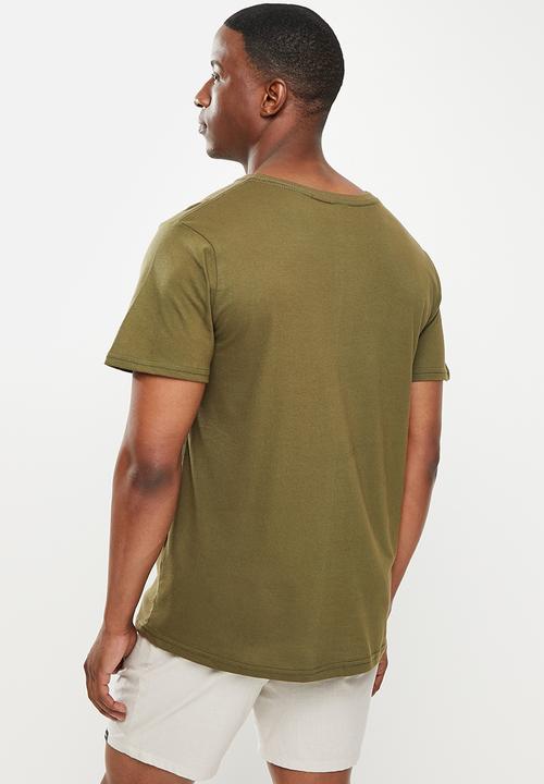 Bench - Swirl short sleeve tee - dark army