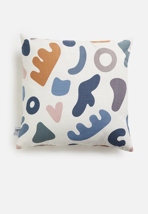 Sixth Floor - Forms printed cushion cover - multi