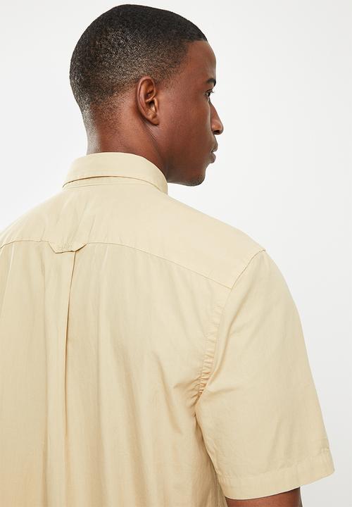 POLO - Jason ss wk shirt - stone / birch