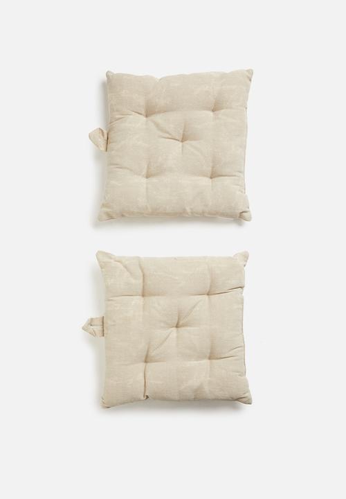 H&S - Chair pad set of 2 - light grey