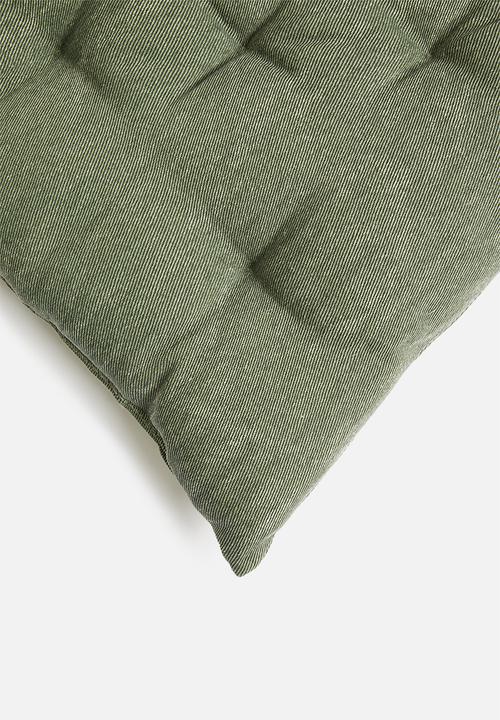 H&S - Chair pad set of 2 - charcoal